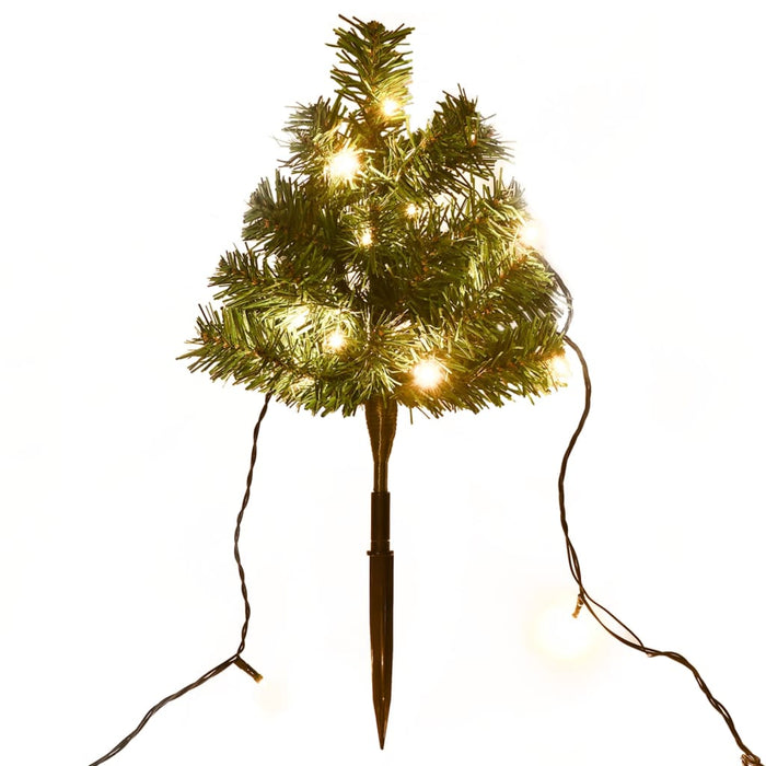 Sentiero Alberi di Natale 6 pz con LED 45 cm PVC