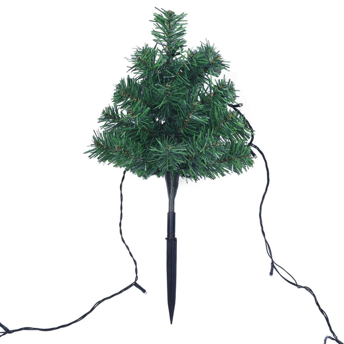 Sentiero Alberi di Natale 6 pz con LED 45 cm PVC