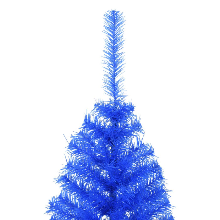 Albero di Natale Artificiale a Metà con Supporto in Varianti di Colore e Materiale