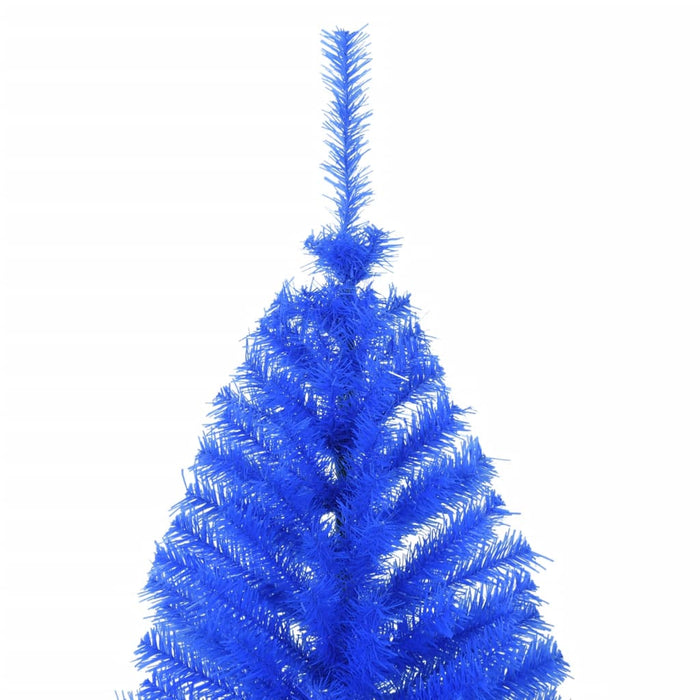 Albero di Natale Artificiale a Metà con Supporto in Varianti di Colore e Materiale