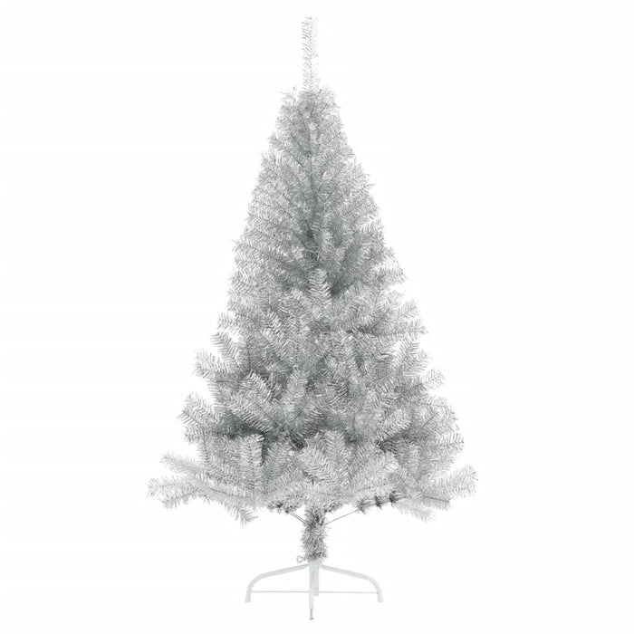 Albero di Natale Artificiale a Metà con Supporto in Varianti di Colore e Materiale