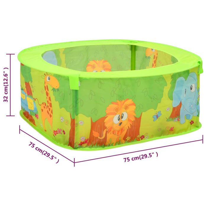 Piscina per Bambini con Palline 300 Pezzi 75x75x32 cm