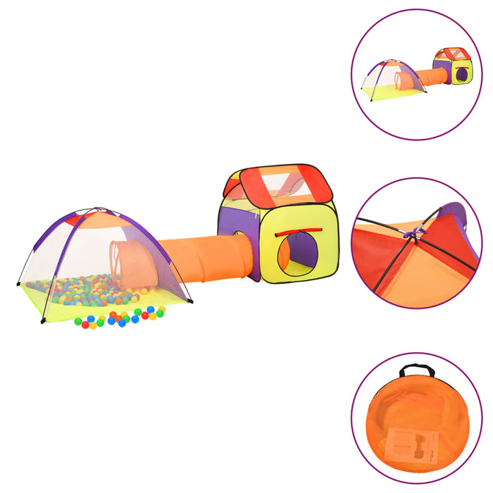 Tunnel e Tenda da Gioco per Bambini con 250 Palline Multicolore