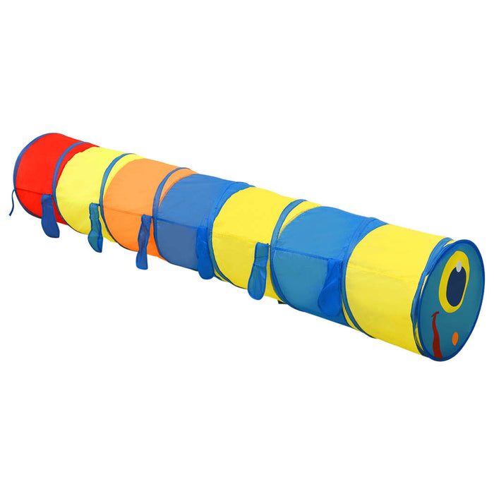 Tunnel Gioco Bambini con Palline Multicolore in Poliestere 245 cm