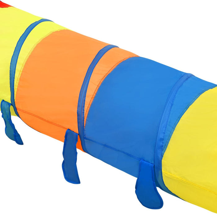 Tunnel Gioco Bambini con Palline Multicolore in Poliestere 245 cm