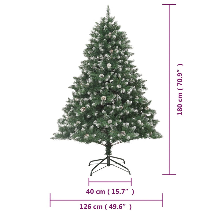 Albero di Natale Artificiale con Base in PVC