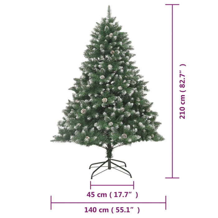 Albero di Natale Artificiale con Base in PVC