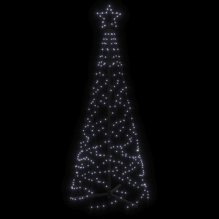 Albero di Natale a Cono con LED Bianco Caldo e Freddo