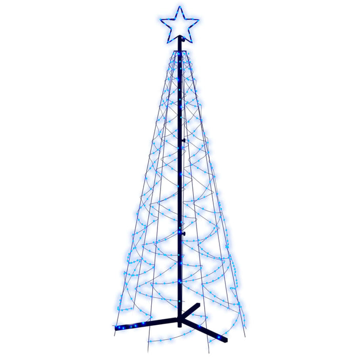 Albero di Natale a Cono Blu con LED