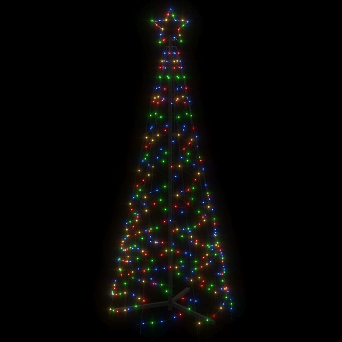 Albero di Natale a Cono Colorato con LED