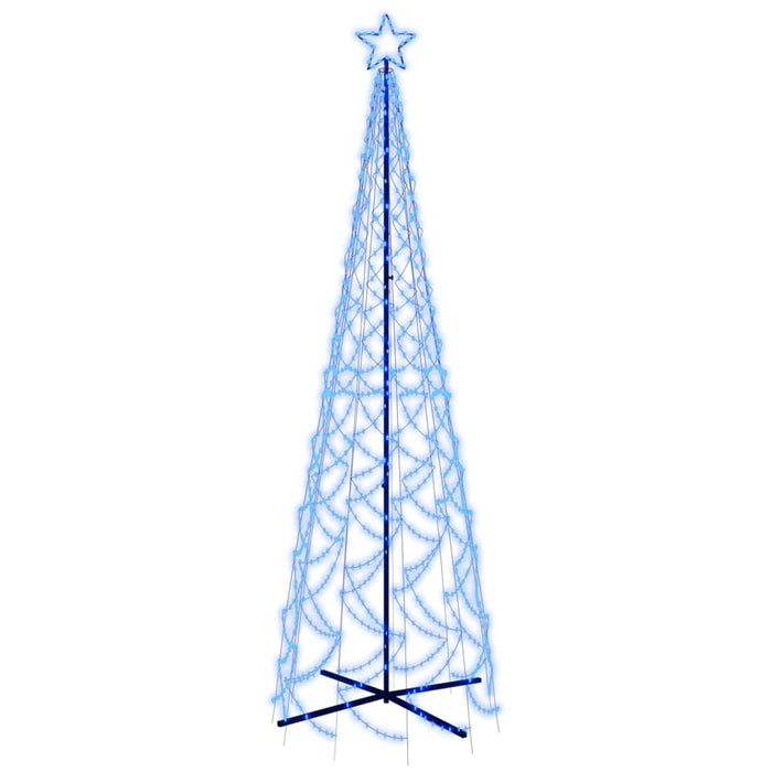 Albero di Natale a Cono Blu con LED