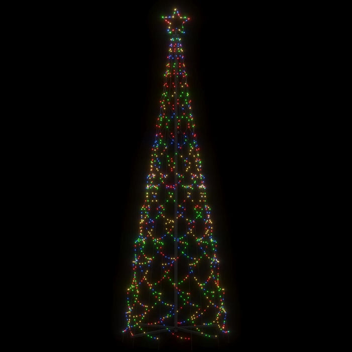 Albero di Natale a Cono Colorato con LED