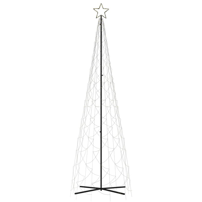 Albero di Natale a Cono con LED Bianco Caldo e Freddo