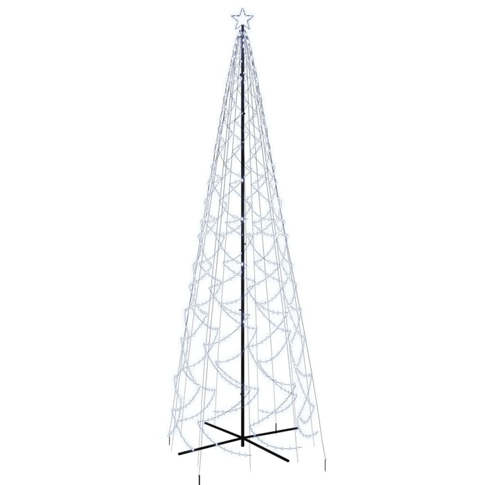 Albero di Natale a Cono con LED Bianco Caldo e Freddo