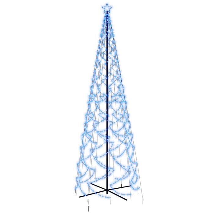 Albero di Natale a Cono Blu con LED