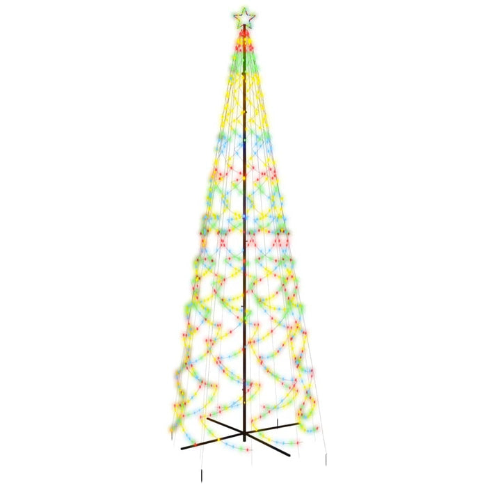 Albero di Natale a Cono Colorato con LED