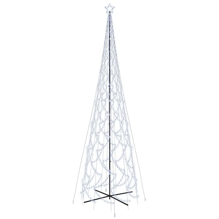 Albero di Natale a Cono con LED Bianco Caldo e Freddo