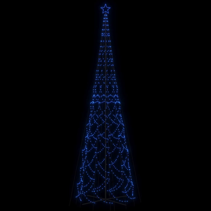 Albero di Natale a Cono Blu con LED