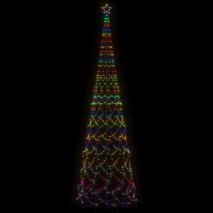 Albero di Natale a Cono Colorato con LED