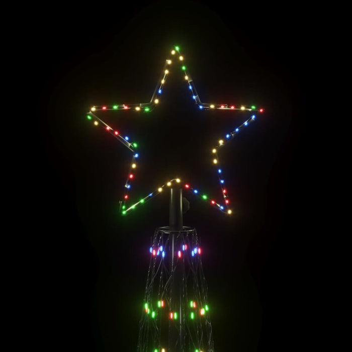 Albero di Natale a Cono Colorato con LED