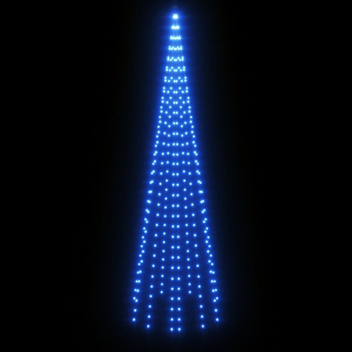 Albero di Natale Pennone con LED di diverse intensità e altezze