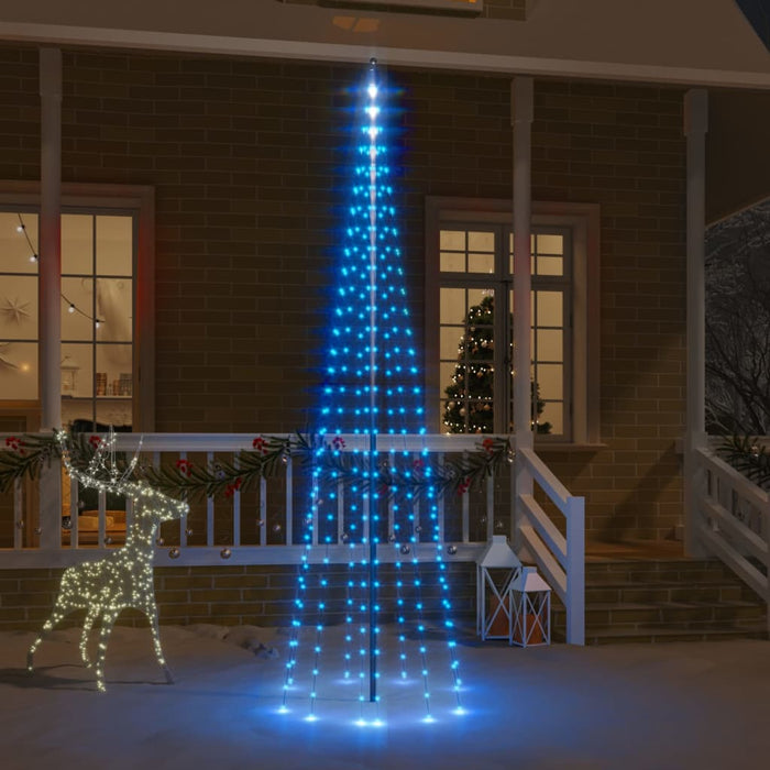 Albero di Natale Pennone con LED di diverse intensità e altezze