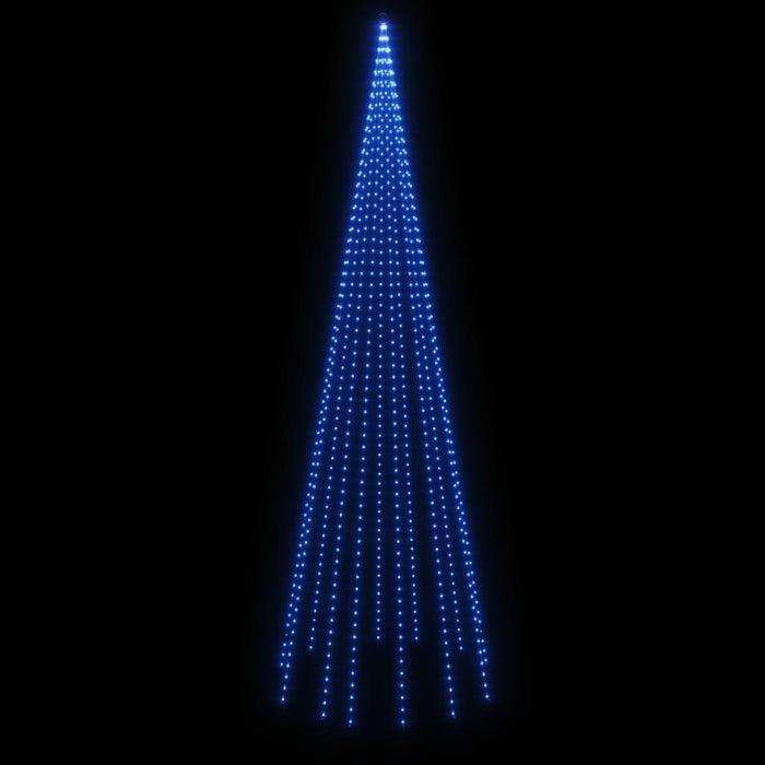 Albero di Natale Pennone con LED di diverse intensità e altezze