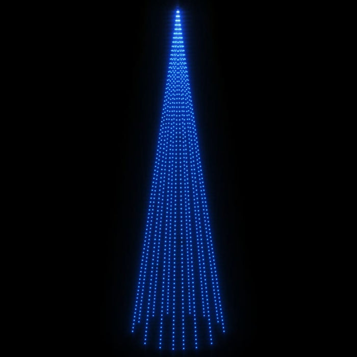 Albero di Natale Pennone con LED di diverse intensità e altezze