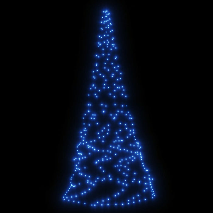 Albero di Natale Pennone con LED di diverse intensità e altezze