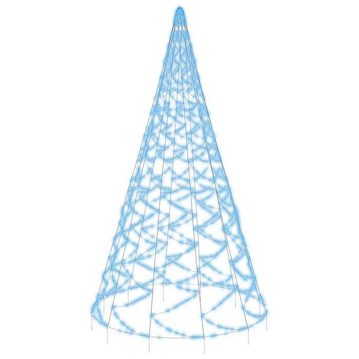 Albero di Natale Pennone con LED di diverse intensità e altezze