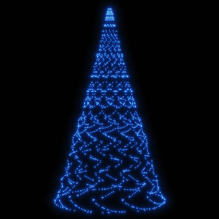 Albero di Natale Pennone con LED di diverse intensità e altezze