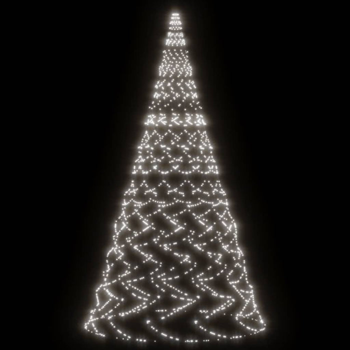 Albero di Natale Pennone con LED di diverse intensità e altezze