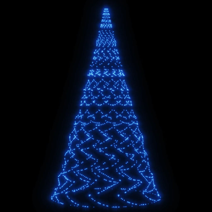 Albero di Natale Pennone con LED di diverse intensità e altezze