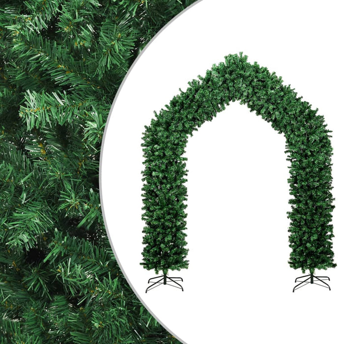 Albero di Natale ad Arco 240 cm e 270 cm Innevato e Verde