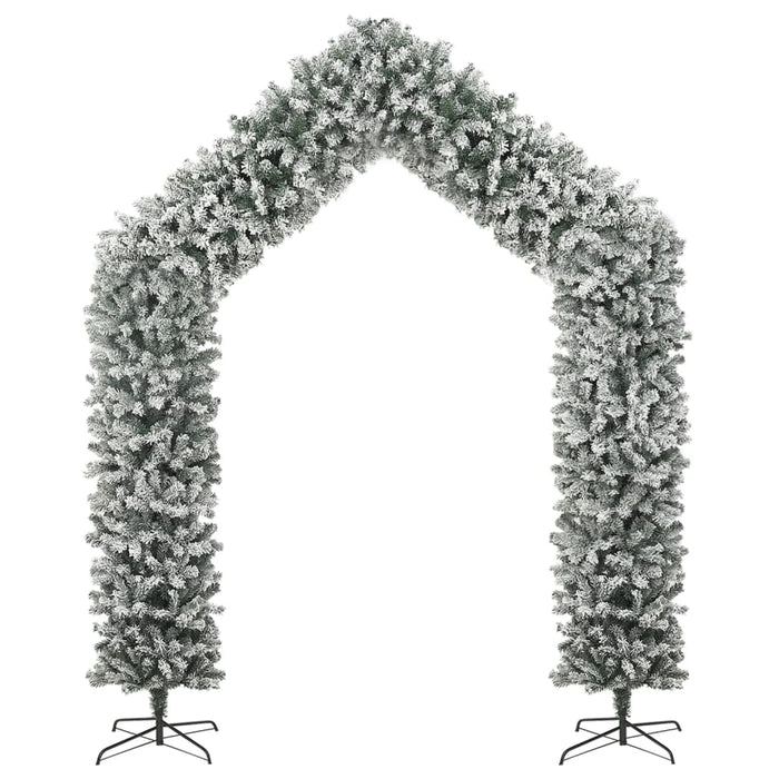 Albero di Natale ad Arco 240 cm e 270 cm Innevato e Verde