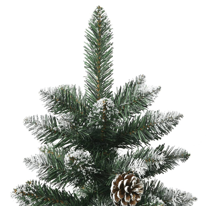 Albero di Natale Artificiale con Base Verde in PVC