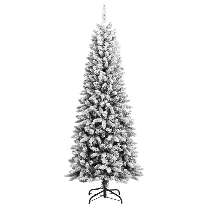 Albero di Natale Artificiale con Neve Floccata e LED in diverse dimensioni e materiali