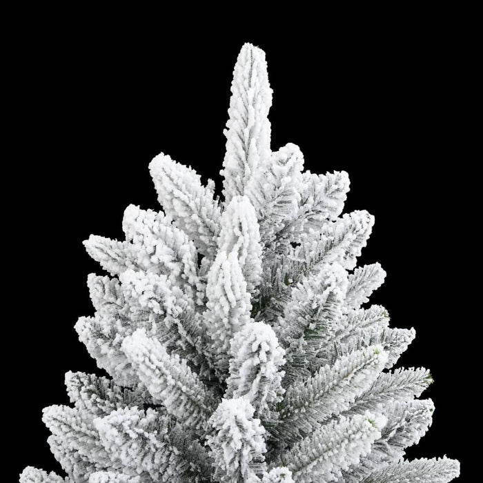 Albero di Natale Artificiale con Neve Floccata e LED in diverse dimensioni e materiali