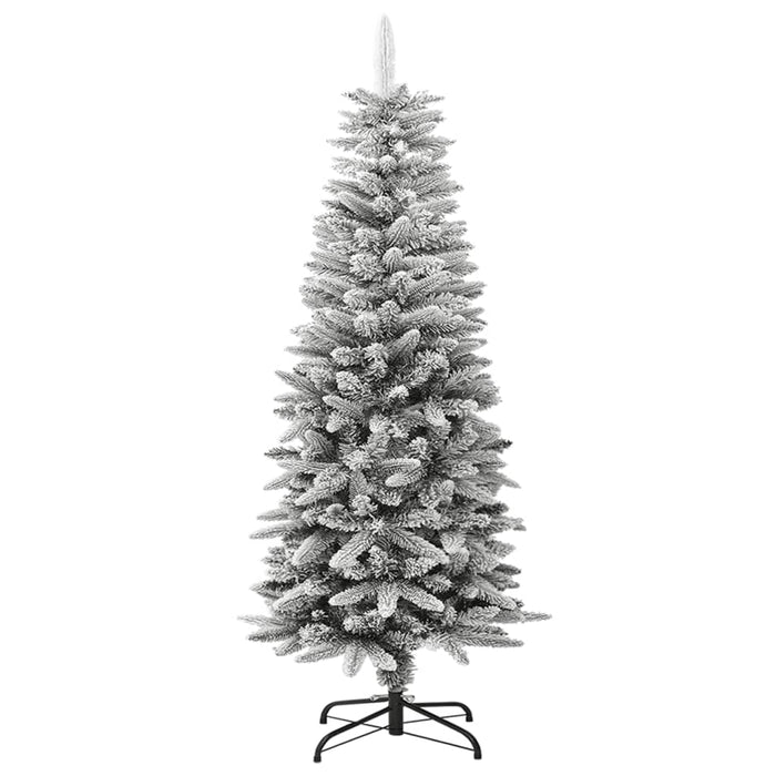 Albero di Natale Artificiale con Neve Floccata e LED in diverse dimensioni e materiali