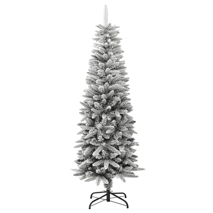 Albero di Natale Artificiale con Neve Floccata e LED in diverse dimensioni e materiali