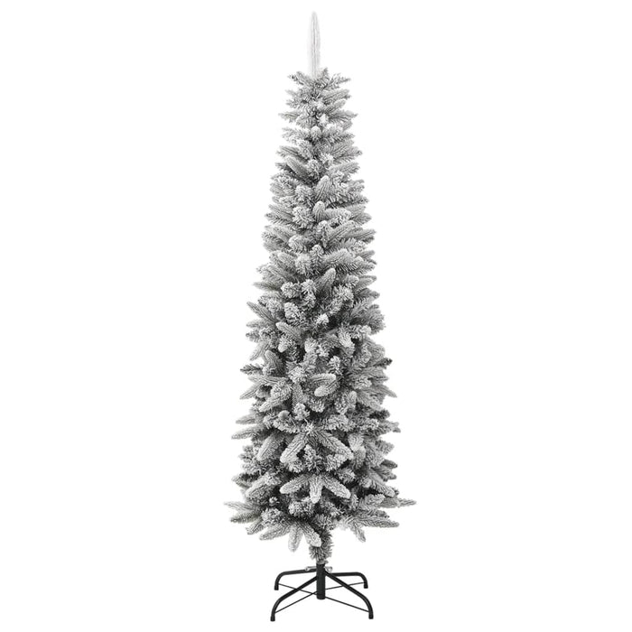 Albero di Natale Artificiale con Neve Floccata e LED in diverse dimensioni e materiali