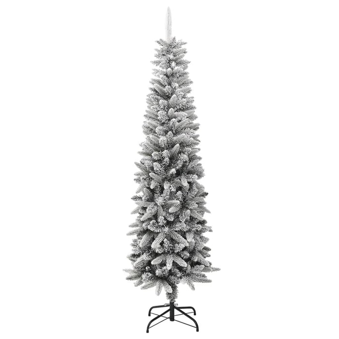 Albero di Natale Artificiale con Neve Floccata e LED in diverse dimensioni e materiali