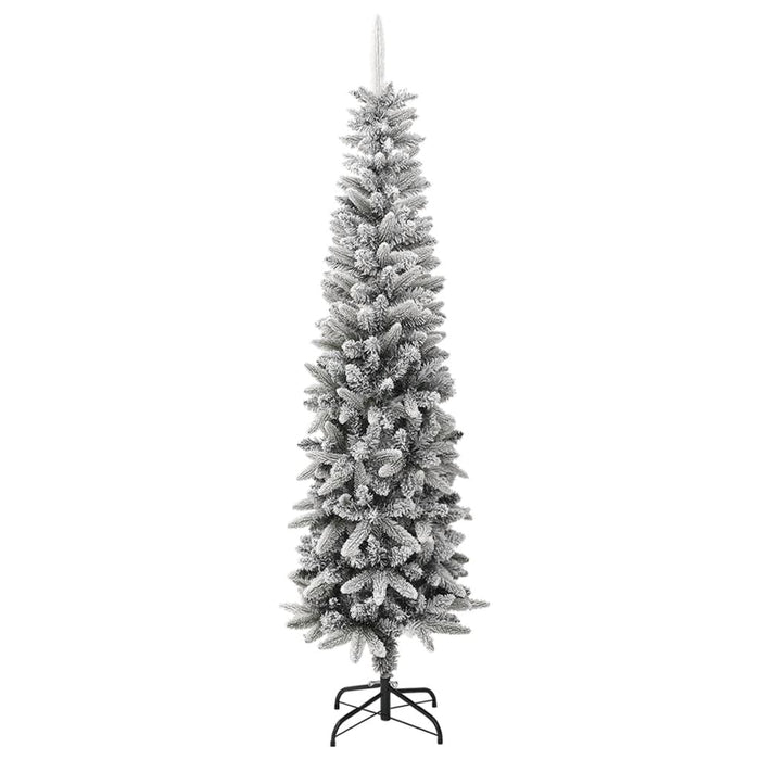 Albero di Natale Artificiale con Neve Floccata e LED in diverse dimensioni e materiali