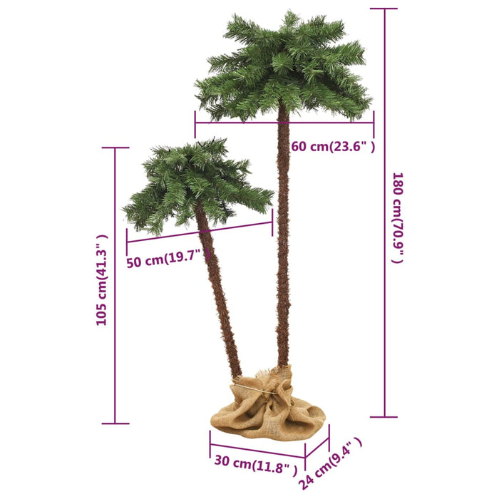 Albero di Natale con LED - Diverse Misure Disponibili