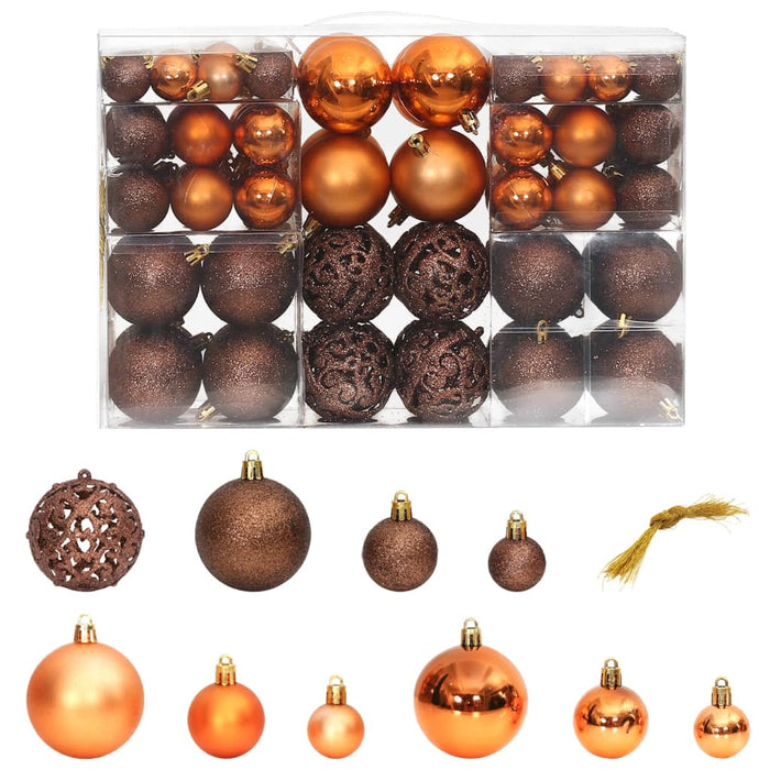 Set Palline di Natale 100 pz 3/4/6 cm