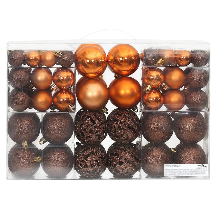 Set Palline di Natale 100 pz 3/4/6 cm