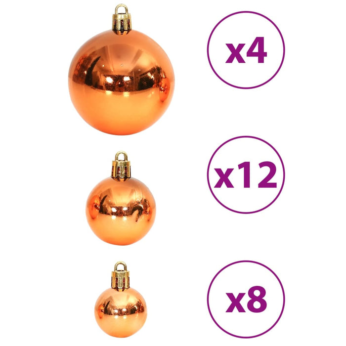 Set Palline di Natale 100 pz 3/4/6 cm