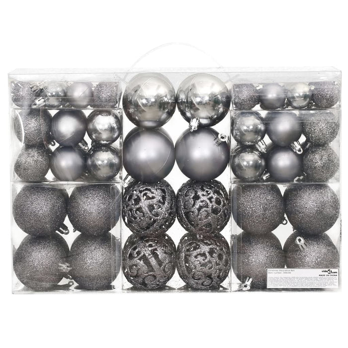 Set Palline di Natale 100 pz 3/4/6 cm