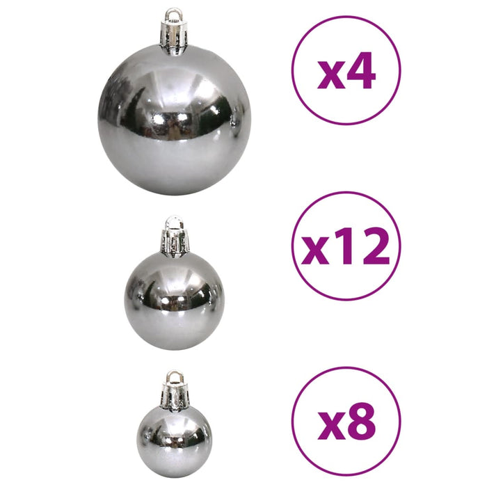 Set Palline di Natale 100 pz 3/4/6 cm