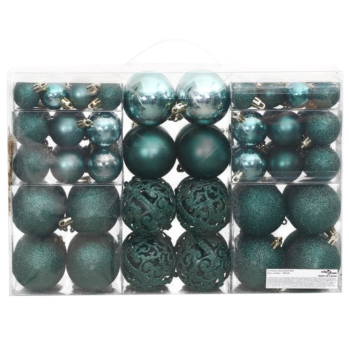 Set Palline di Natale 100 pz 3/4/6 cm